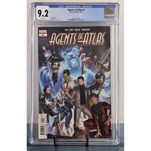Agents of Atlas #1 CGC #3928321010 Graded 9.2 (2019) 1st app New Agents